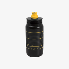 Bidón de ciclismo Pro 550ml negro y amarillo EB1006