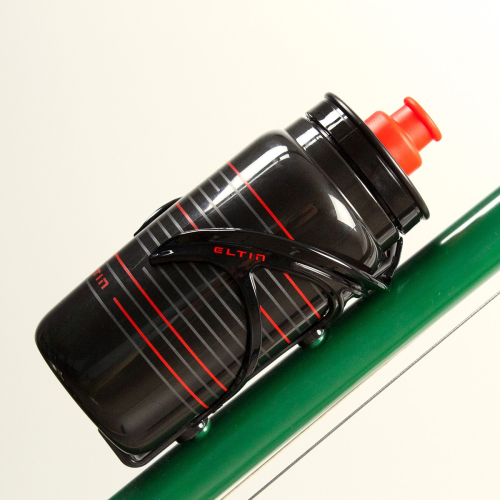 Bidão de ciclismo Pro 550ml preto e vermelho