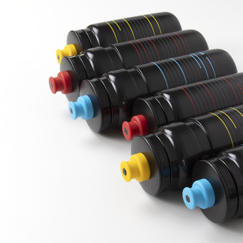 Bidão de ciclismo Pro 550ml preto e vermelho