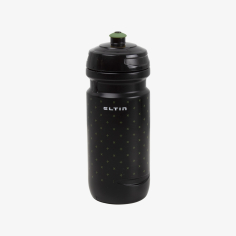 Bidón de ciclismo Eltin 600ml negro y verde oliva EB1014